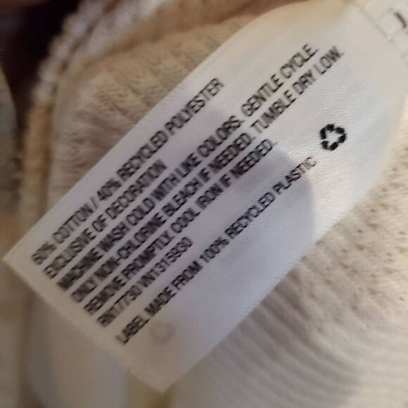 NWT Knox Rose Cream and Tan Henley Top Size Medium - Picture 11 of 12